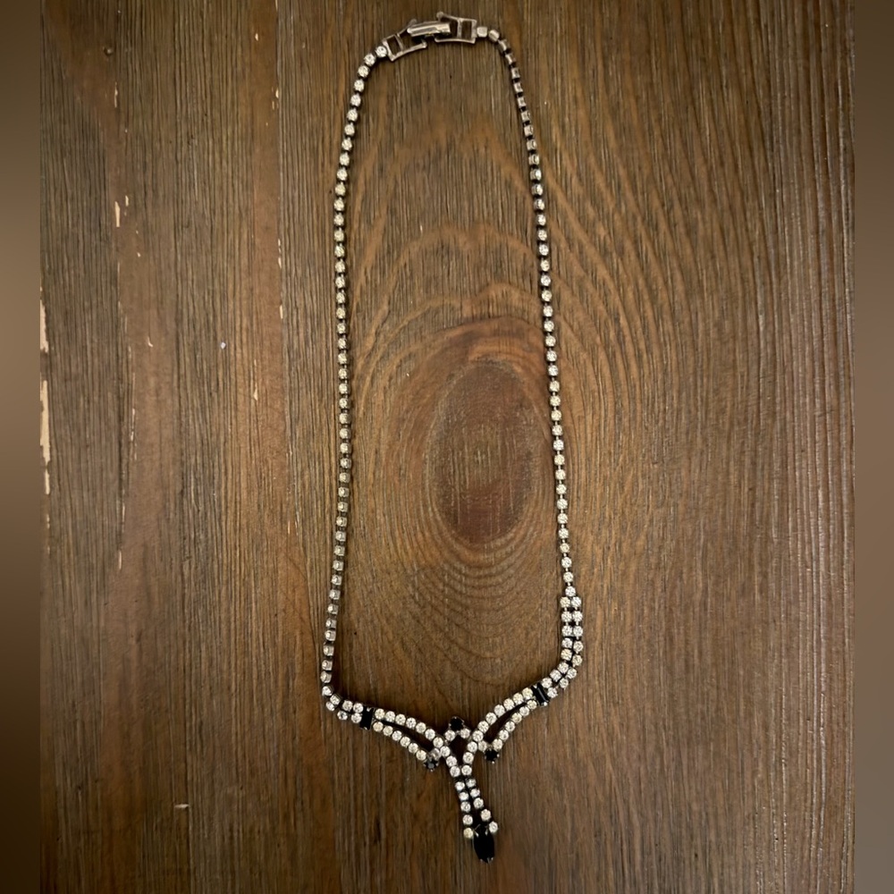 Vintage Silver and Black Necklace